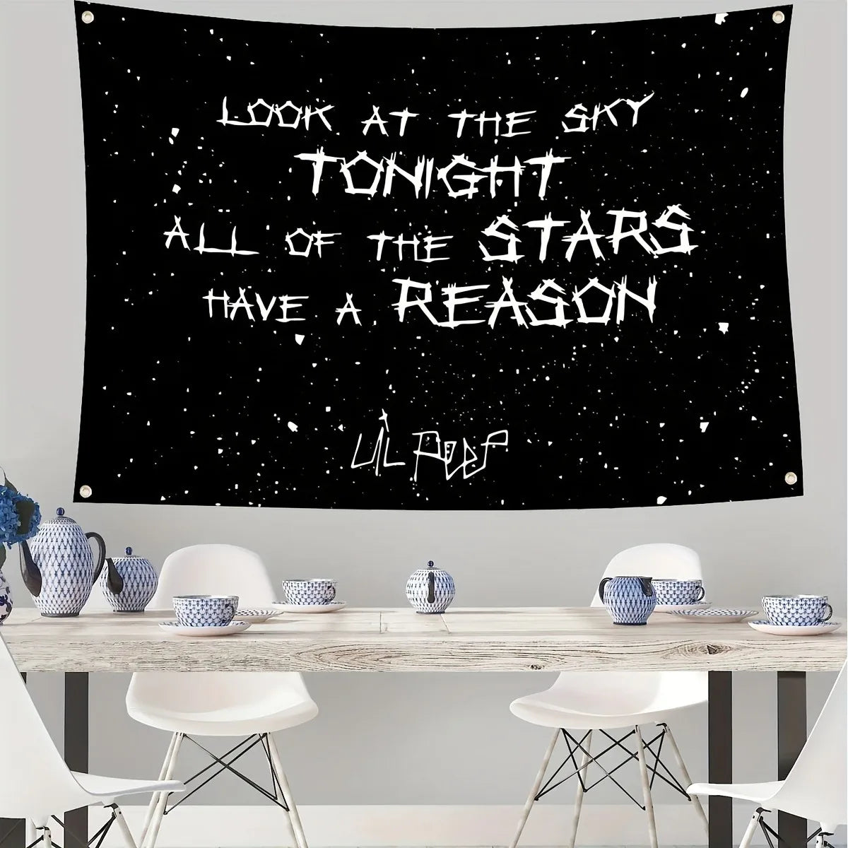 Lil Peep Rapper Tapestry, Love Rapper Wall Hanging Flag, Artistic Home Decor, Bedroom/Living Room Curtain, Balcony Accent, Gift