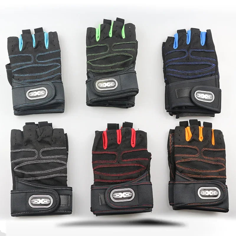 Gym Gloves for Men Women Crossfit Dumbbells Straps Gym Accessories Weight Lifting Bodybuilding Training Exercise Fitness Gloves