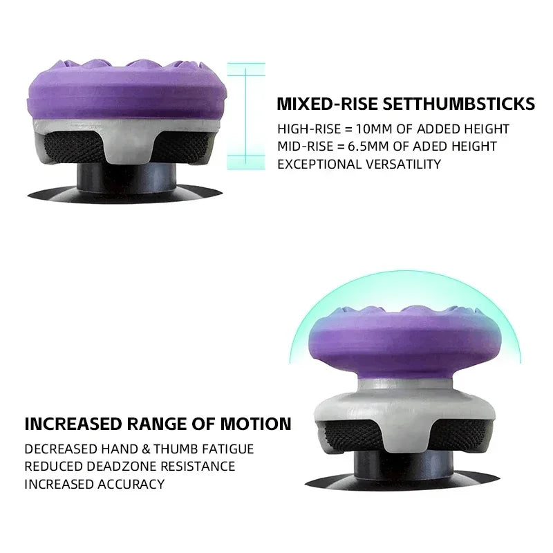 DATA FROG High-Rise Freeks Stick for PS4 PS5 Joystick Compatible with 8BitDo Ultimate Controller Performance Thumb Grips Stick