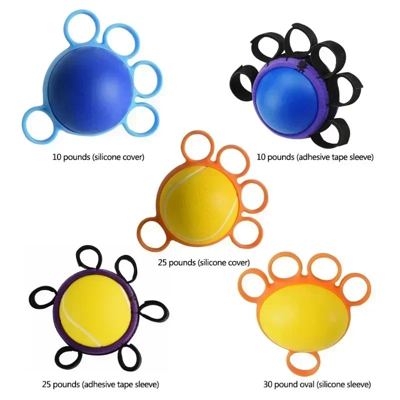 Hand Gripper Strengthener Ball Silicone Finger Exercise Muscle Relax Wrist Strength Trainer Fitness Arm Exercise Rehabilitation
