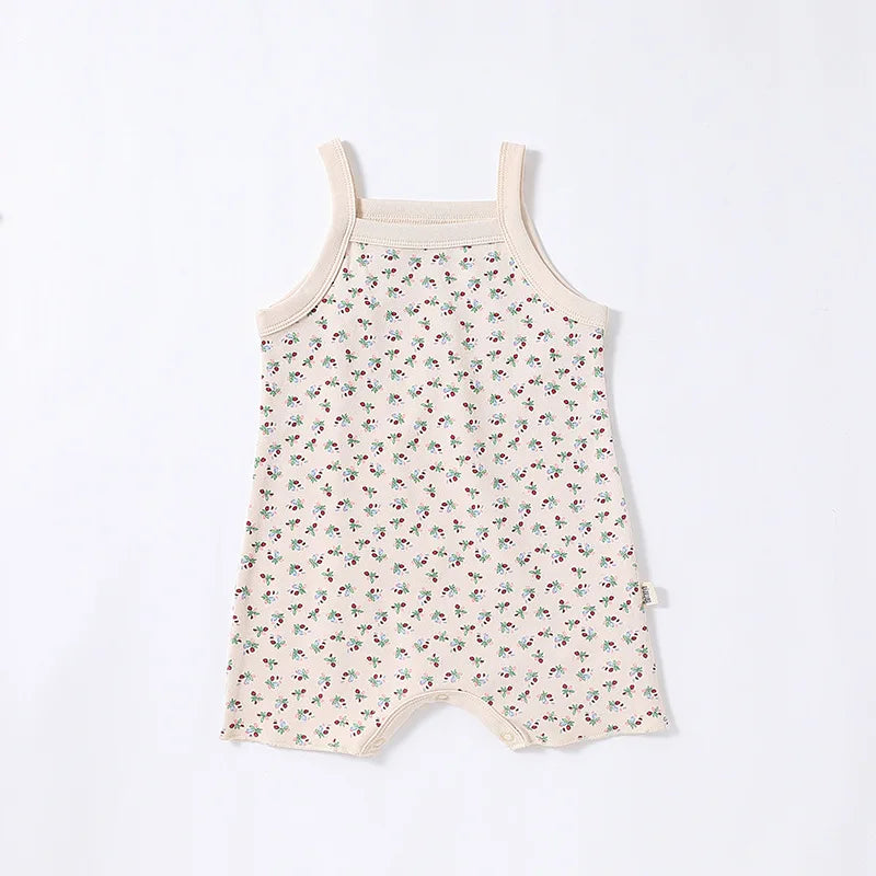 0-24M Newborn Kid Baby Boys Girls Clothes Summer Cotton Baby Romper Sleeveless Jumpsuit Cute Sweet New Born Outfit