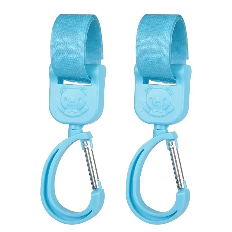 360 Degree Cart Organizer Storage Bag Hanger Universal Outdoor Stroller Accessories Baby Pram Hooks Rotate Hanging Bag