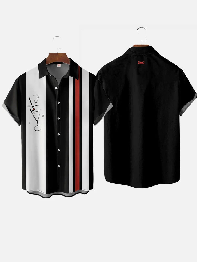 Men's fashionable and minimalist shirts 2023 Summer casual short sleeved Hawaii beach shirt vacation trend