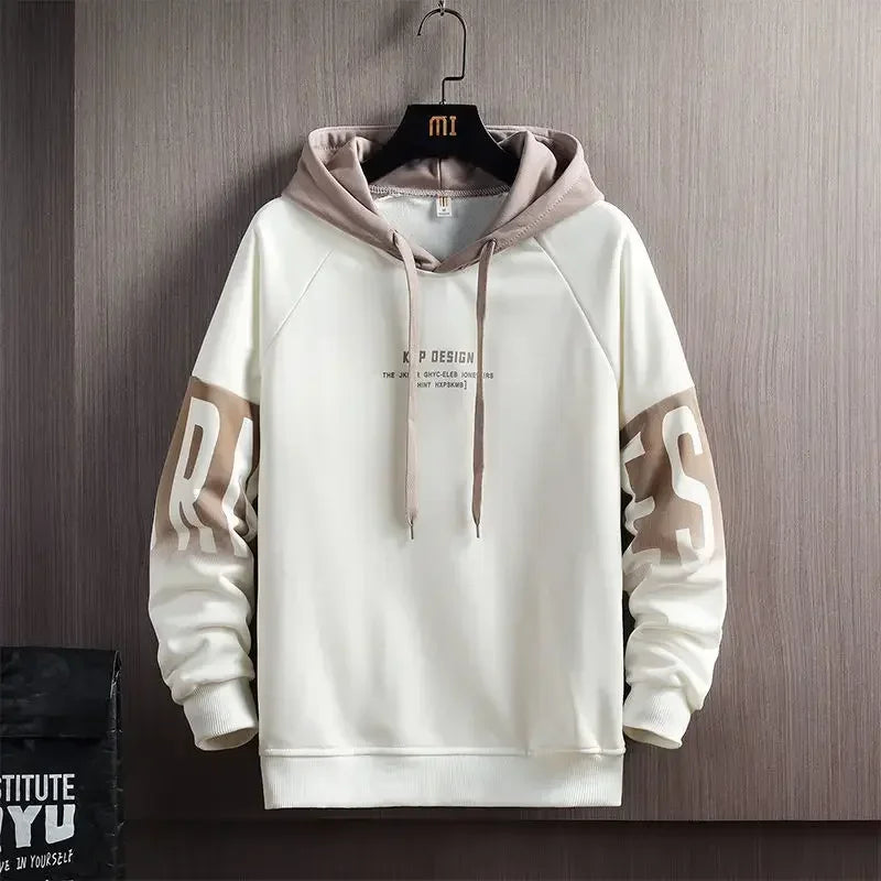 Men's Hoodies Spring Autumn Fashion Harajuku Letter Print Hoodies Sweatshirts Men Streetwear Trend Men Clothing Hip Hop Tops