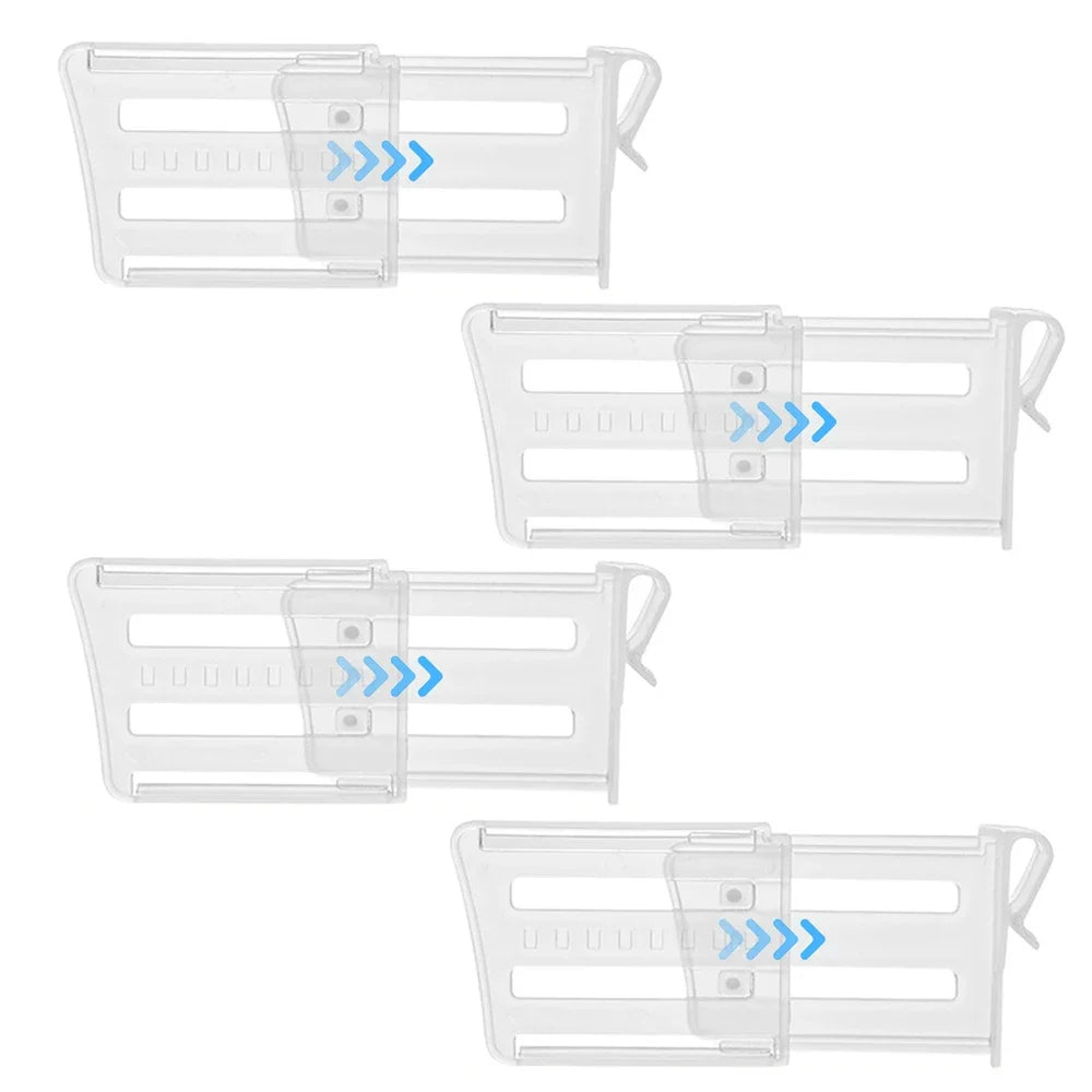 1/4pcs Refrigerator Storage Partition Board Retractable Plastic Divider Storage Splint Kitchen Bottle Can Shelf Organizer Racks
