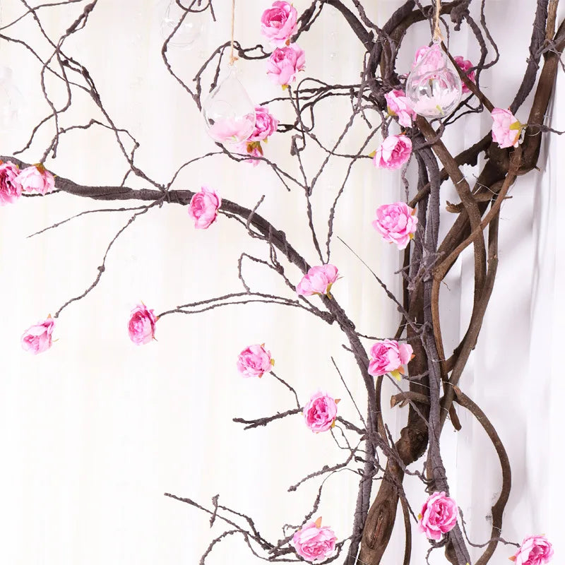 3m immortal peony extra long thick vine hanging wreath home garden wedding arch DIY fake vine wall decoration