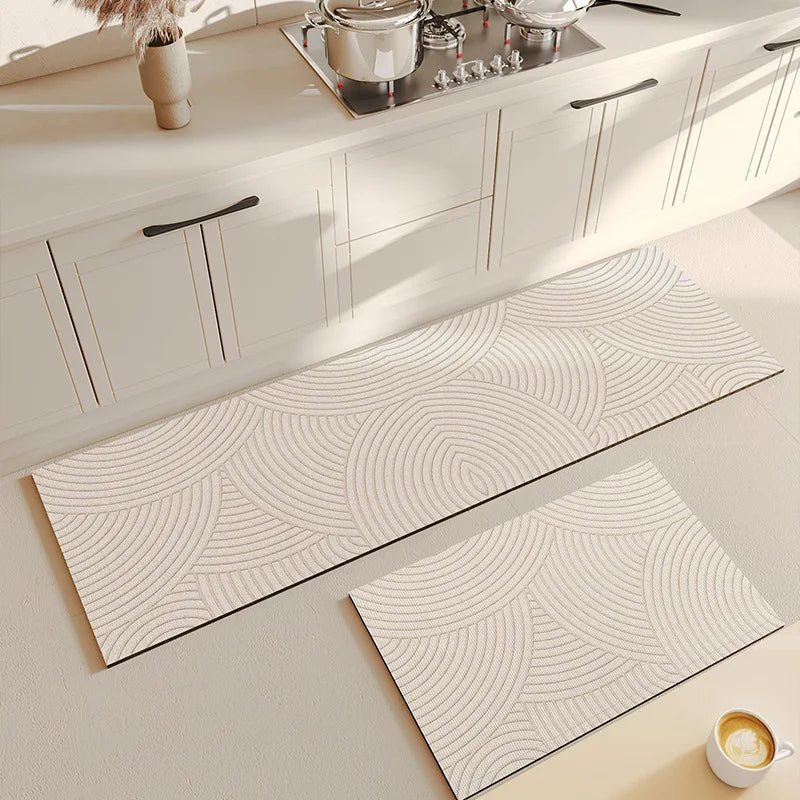 Super Absorbent Shower Bath Mat Bathroom Anti-Slip Carpet Rug Simple Kitchen Entrance Soft Door Bathtub Side Bath Mat Home Decor