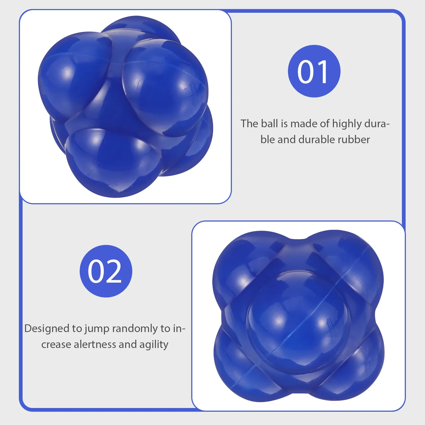 Large Agility Balls Reaction Ball Goalkeeper Training Equipment Hexagonal Fitness Ball Exercise Balls Indoor Training Tool