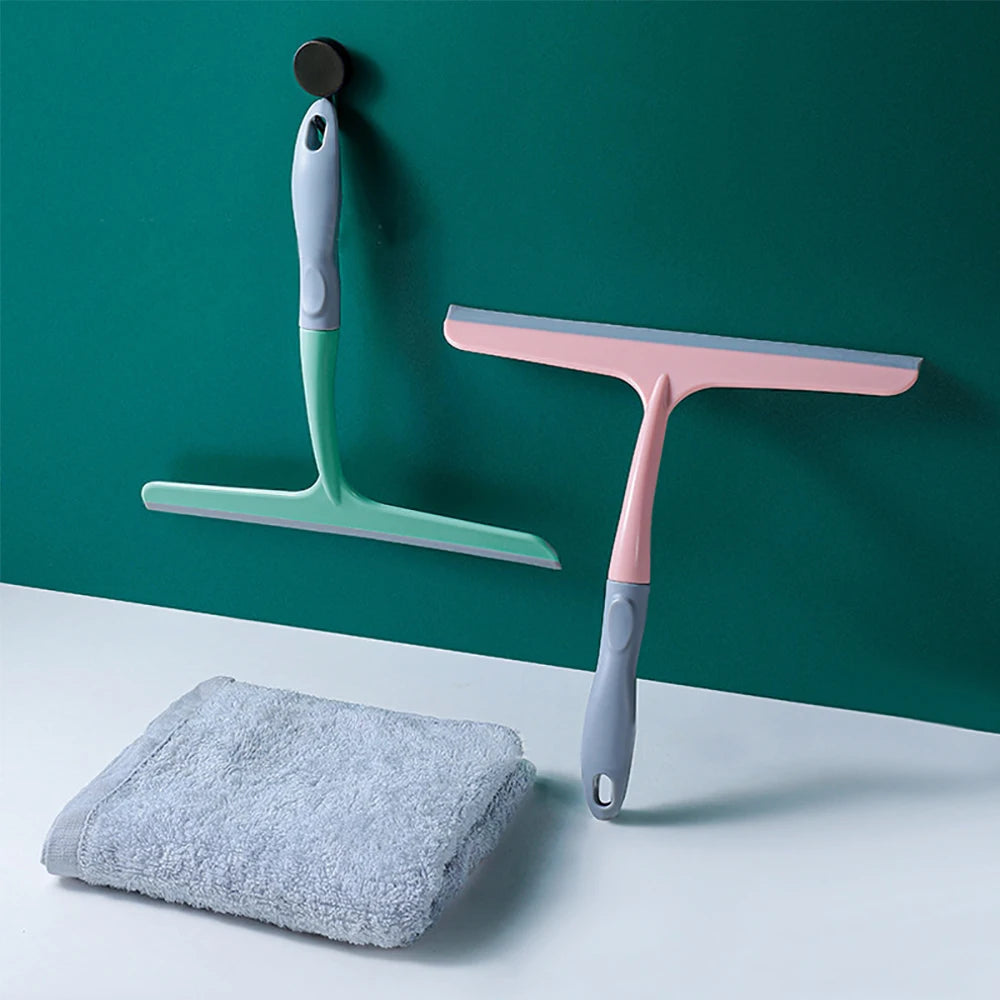 Multi-purpose Silicone Scraping Washing Wiper Household Window Bathroom Kitchen Glass Cleaning Tool Floor Surface Small Wiper