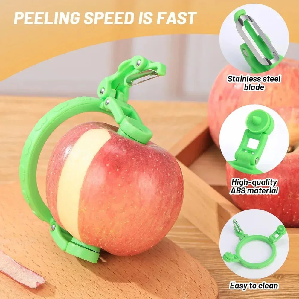 Handheld Rotating Peeler for Apple Pear Kitchen Gadget Fruit Spiralizer Peeler Machine Gift Ideas