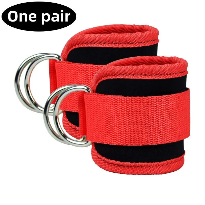 TPE Resistance Bands Ankle Straps Fitness Set D-Ring Support Ankle Cuffs Yoga Gym Equipment Guard Leg Strength Safety Extensions