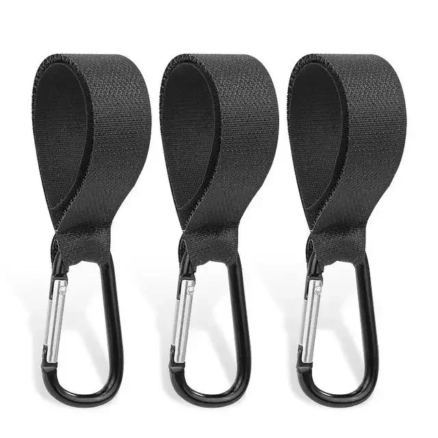 2/3/5pcs Baby Stroller Hook Strollers Accessory Aluminum Alloy Hooks Hook and Loop Fasteners Diaper Bag Hanger Organizer Hook