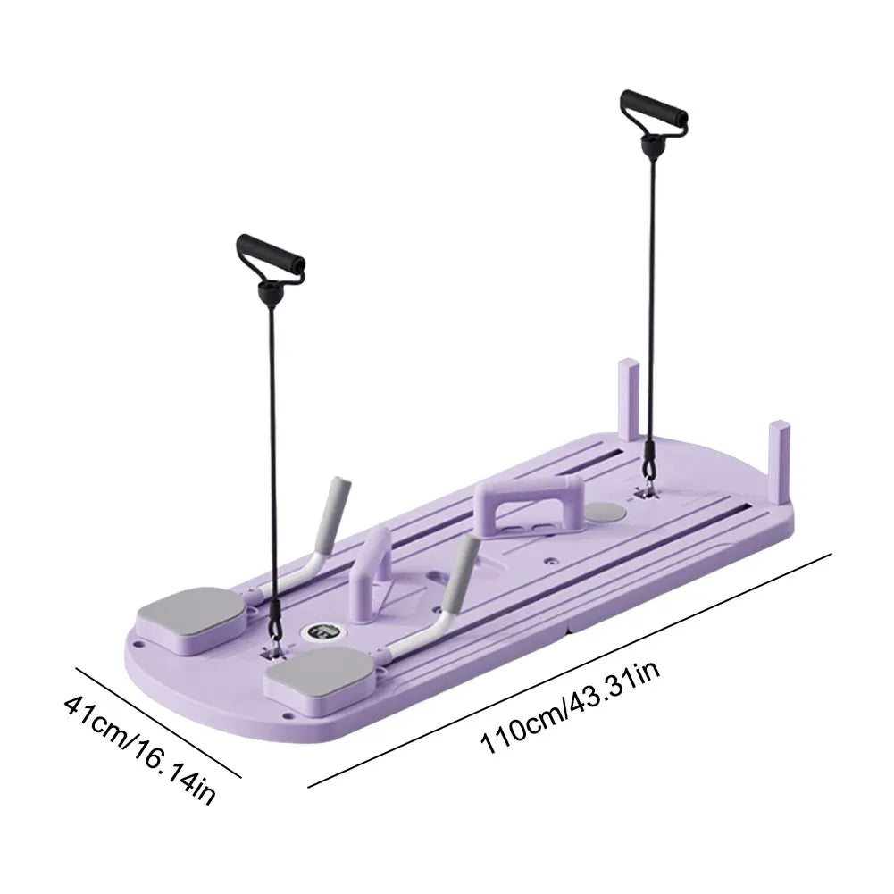 Pilates Reformer Pushup Board Non Slip Foldable Abdominal Workout Boards Fitness ABS Roller Machine Portable Push-Ups Stands