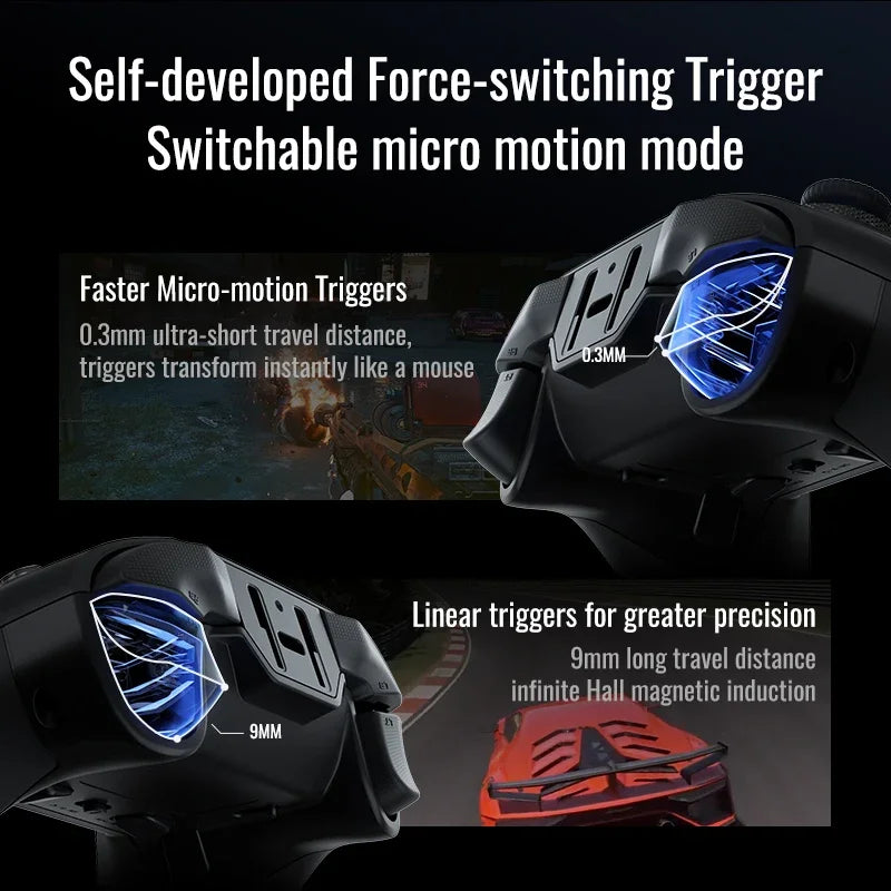 Flydigi Vader 4 Pro Game Controller Gamepad Athletic Elite Handle Wireless Gaming Controllers With Hall Rocker For Switch PC IOS