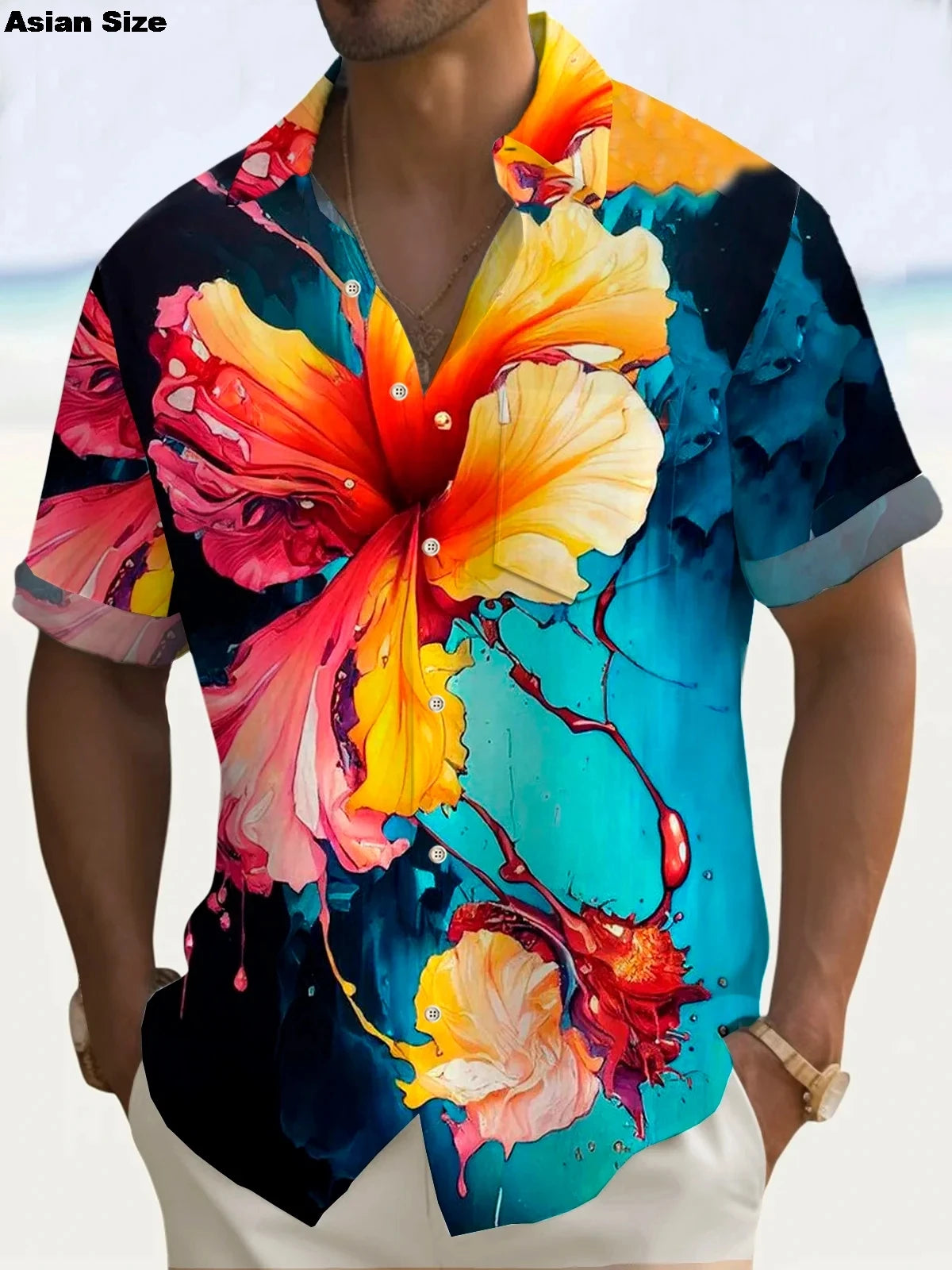 Flamingo Parrot 3D Print Hawaiian Shirt Men Women Fashion Turn Down Beach Shirts 2025 Blouse Vocation Turn Down Collar Camisa