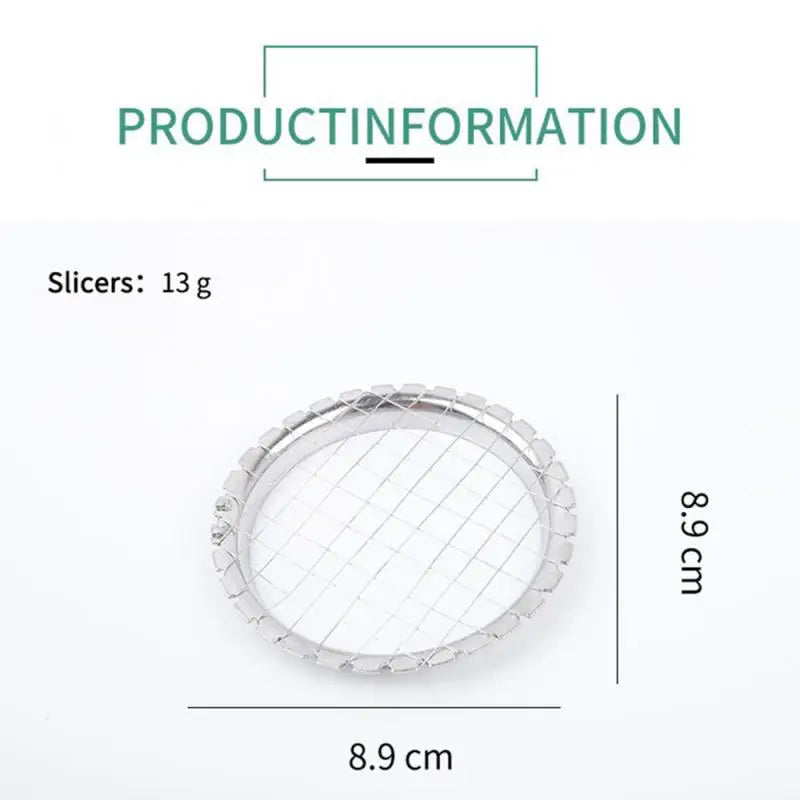 Stainless Steel Egg Slicer Cutter Mesh Grid Vegetable Fruit Chopper For Salad Dessert Potato Cube Grid Cutting Kitchen Gadgets