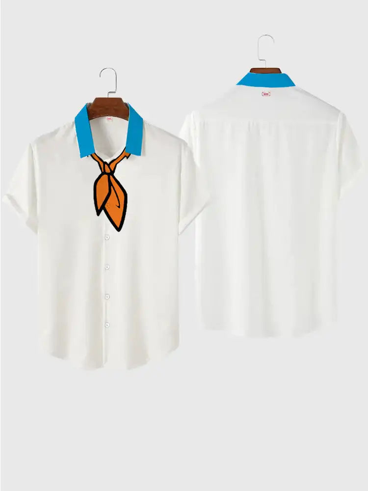 Men's fashionable and minimalist shirts 2023 Summer casual short sleeved Hawaii beach shirt vacation trend