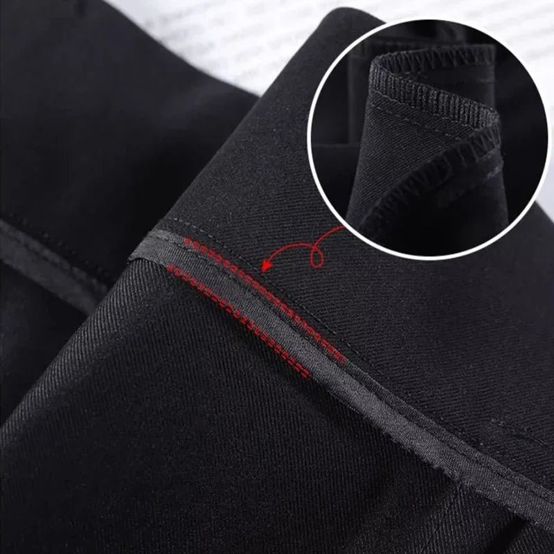Women Fashion Suit Pants Lady Baggy Wide Straight Leg Classic Double Button Trousers Lady Korean Pants High Waist Goth Slacks