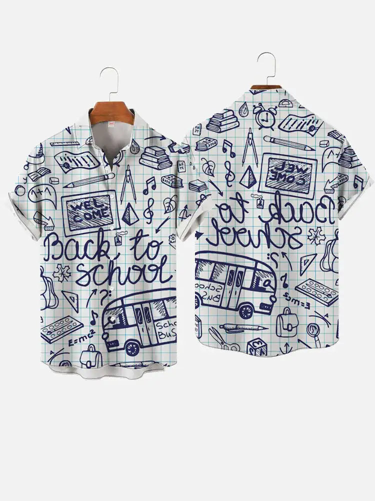 Men's fashionable and minimalist shirts 2023 Summer casual short sleeved Hawaii beach shirt vacation trend