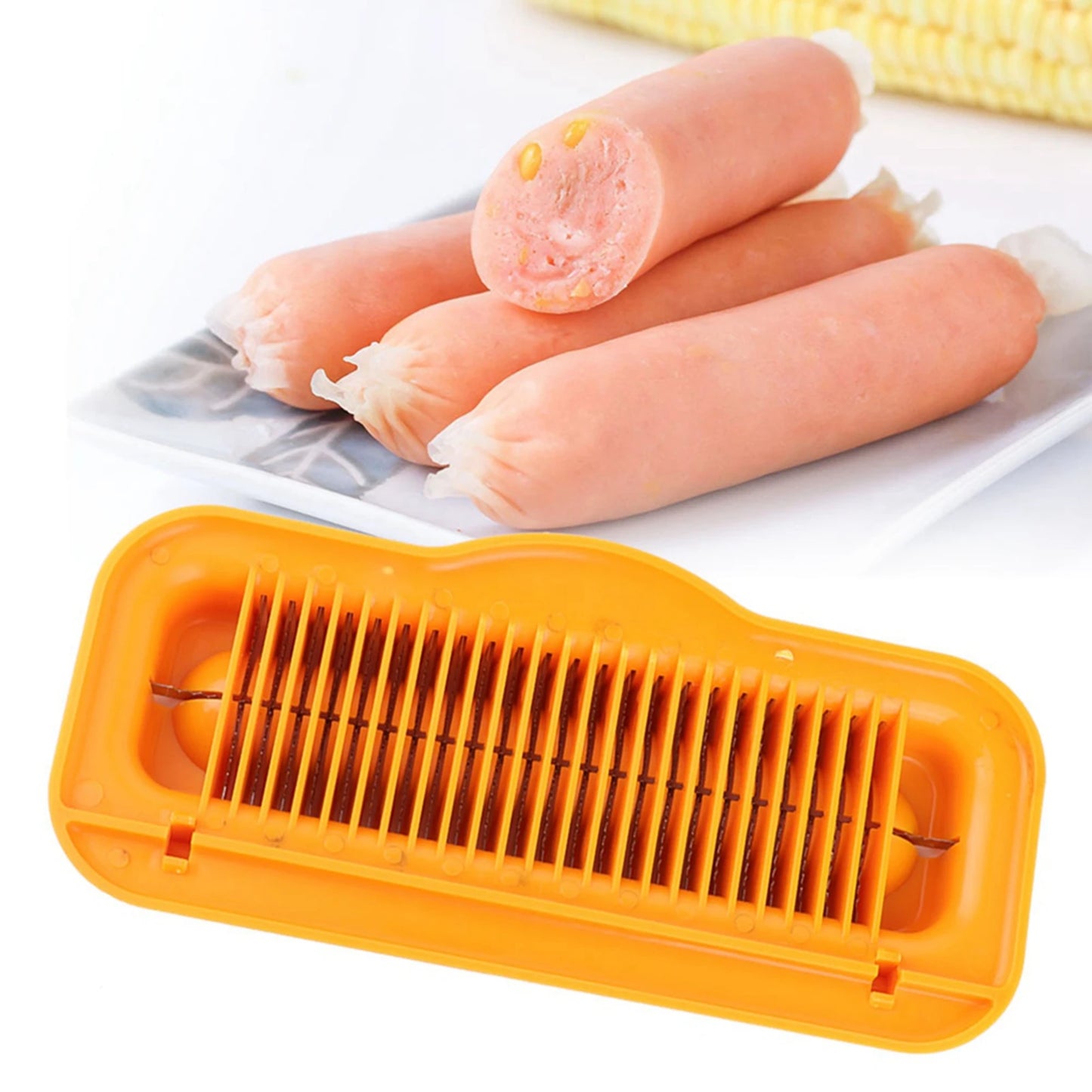 1PC Multifunctional Hot Dog Sausage Cutter Ham Banana Peel Cutter Tool Kitchen Tools