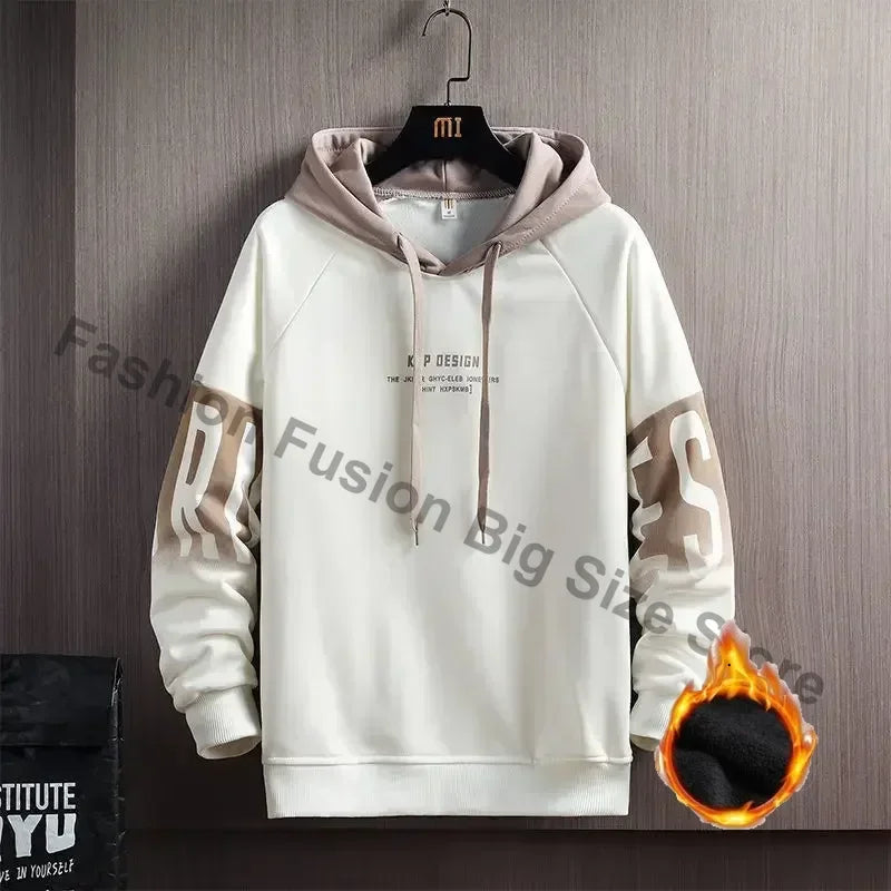 Men's Hoodies Spring Autumn Fashion Harajuku Letter Print Hoodies Sweatshirts Men Streetwear Trend Men Clothing Hip Hop Tops