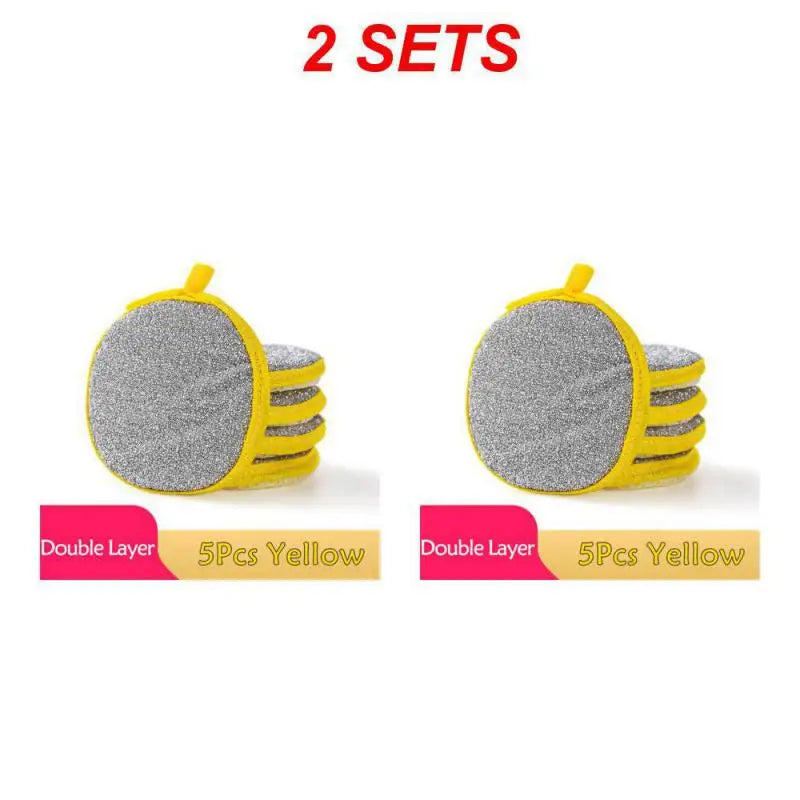 Dishwashing Sponge Reusable Washable Sponges Double Side Magic Sponge To Wash Dishes Useful Things for Kitchen Clean Tools