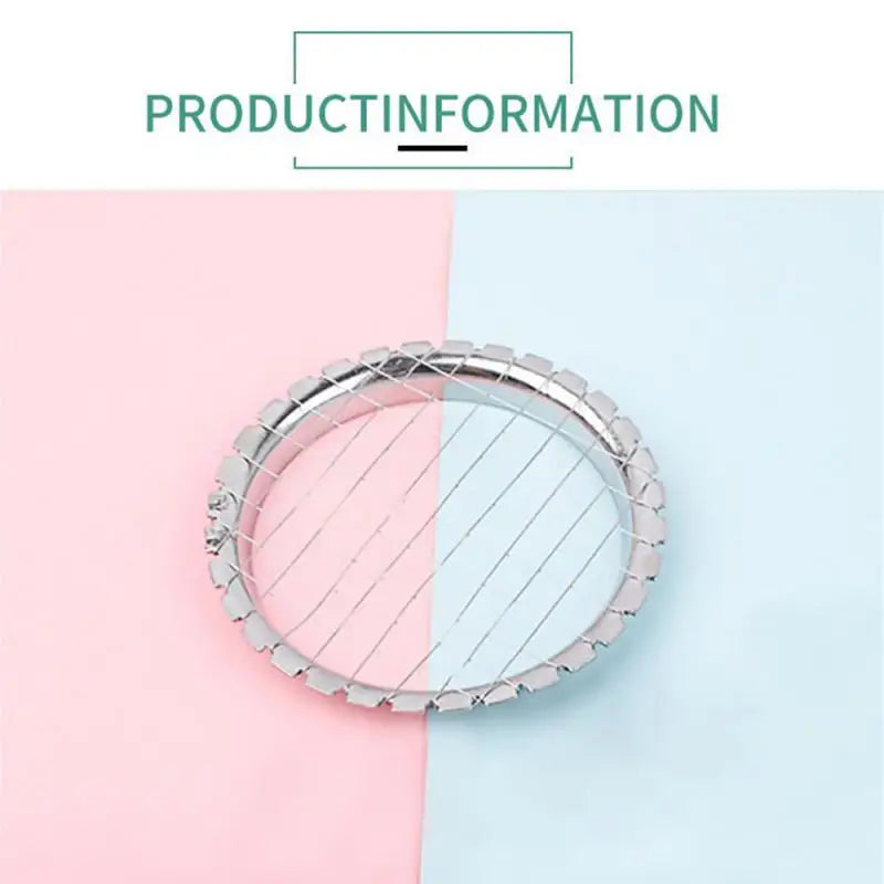 Stainless Steel Egg Slicer Cutter Mesh Grid Vegetable Fruit Chopper For Salad Dessert Potato Cube Grid Cutting Kitchen Gadgets