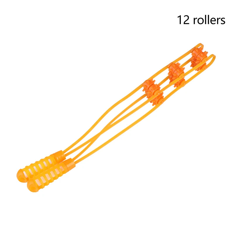 Hand-held Back Shoulder Neck Muscle Massager Plastic Back Puller Fitness Physiotherapy Massage Roller Bead Pull-Back Roller