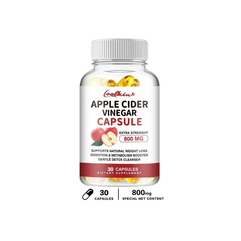 Apple Cider Vinegar Capsules - Healthy Weight Management, Promote Metabolism, Suppress Appetite, and Improve Immunity